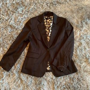 Chocolate blazer with liner